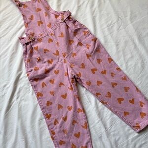 Piupiuchick Heart Print overalls